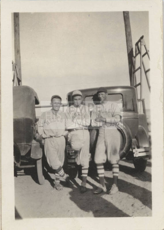 Three Baseball Players in California