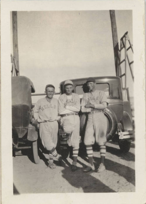 Three Baseball Players in California