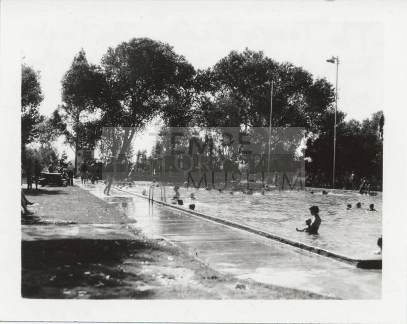 Swimmers at Tempe Beach Pool