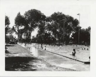 Swimmers at Tempe Beach Pool