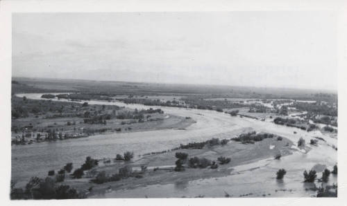 View of Salt River East of Tempe Butte