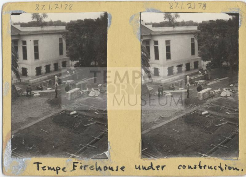 Construction of Tempe Firehouse
