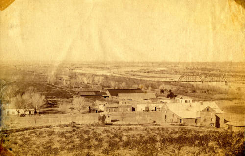 Aerial View of Mill Avenue, looking west from Tempe Butte