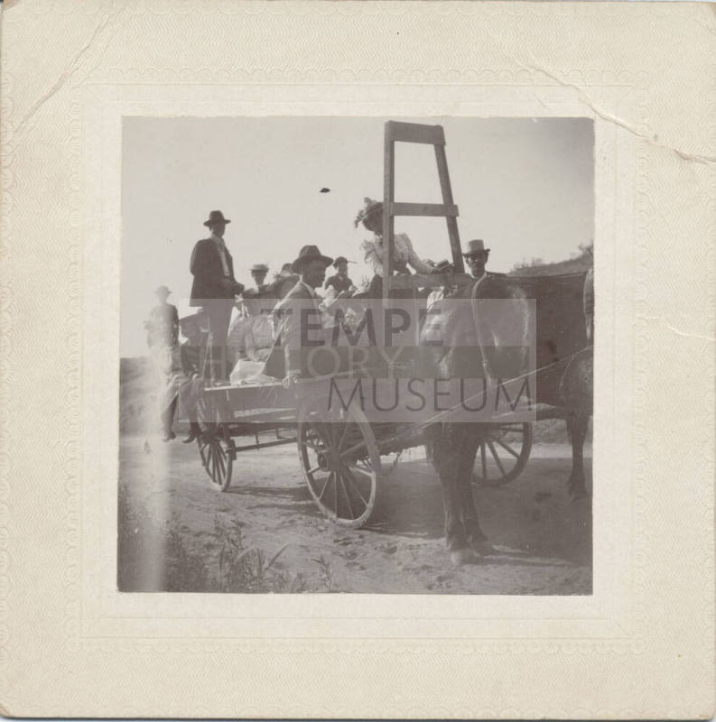 Bob Finch with Group on Hayride