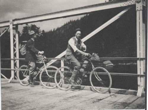Richard S. Smead and Friend on Bicycles