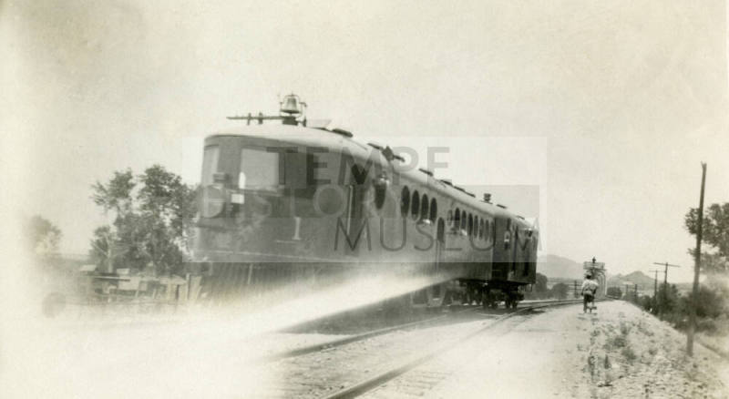 McKeen Motor Car Near Tempe Railroad Depot