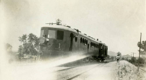 McKeen Motor Car Near Tempe Railroad Depot