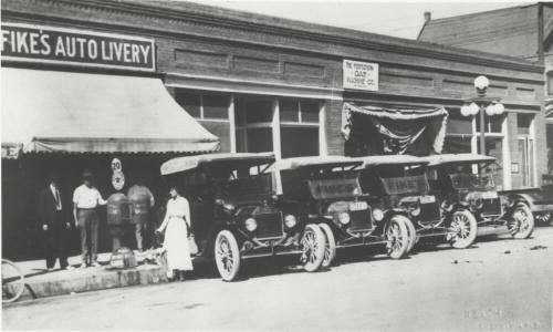 Fike's Auto Livery and Four Touring Cars