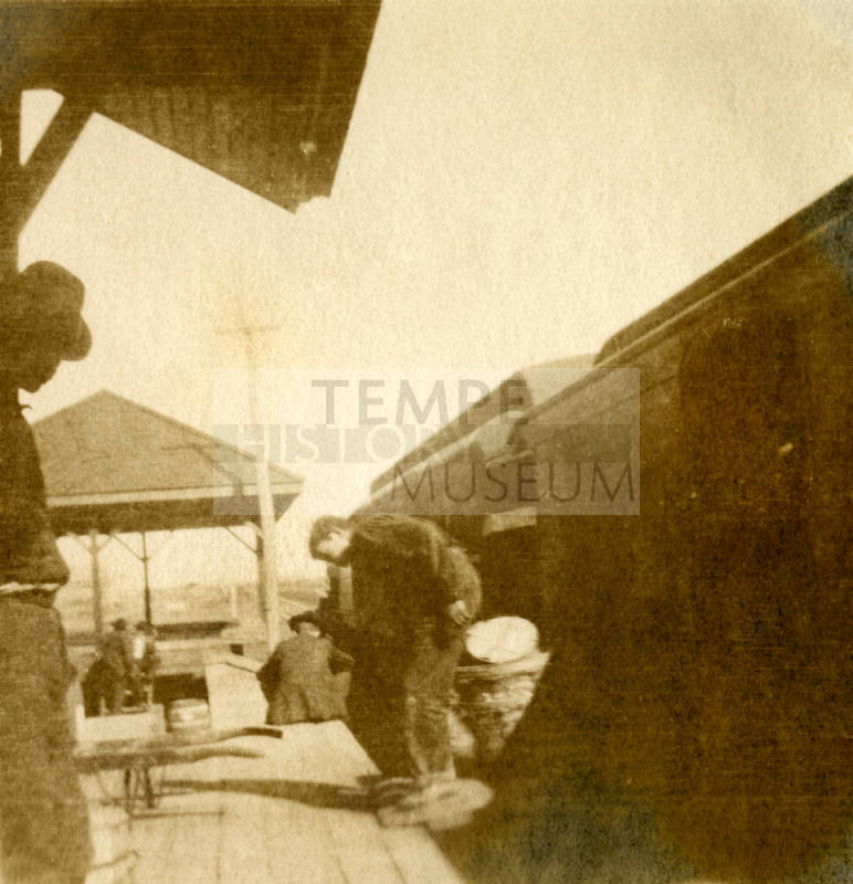 Unloading Railcar at Tempe Railroad Depo