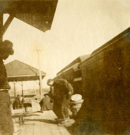 Unloading Railcar at Tempe Railroad Depo