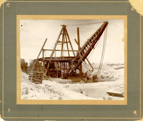Steam Dredge on the Consolidated Canal