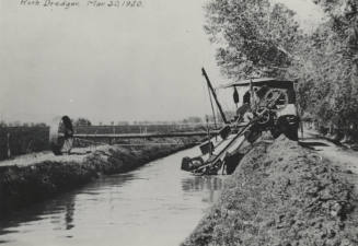 Dredger at Work on Canal