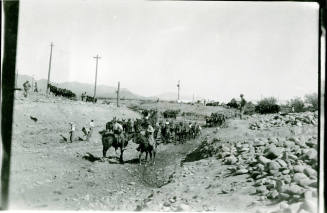 Canal Construction Workers with Mules
