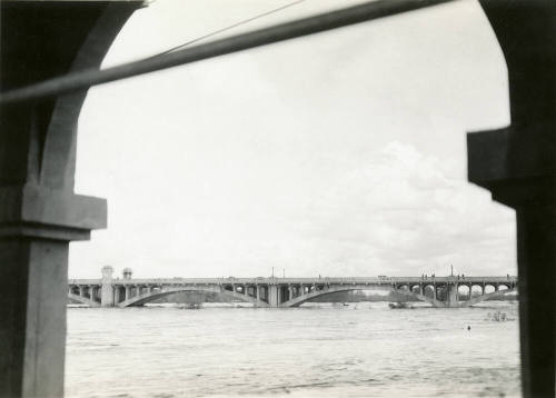 Mill Avenue Bridge During Flood
