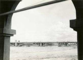 Mill Avenue Bridge During Flood