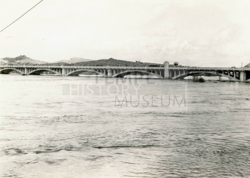 Mill Avenue Bridge During Flood