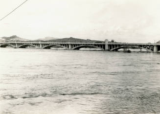 Mill Avenue Bridge During Flood