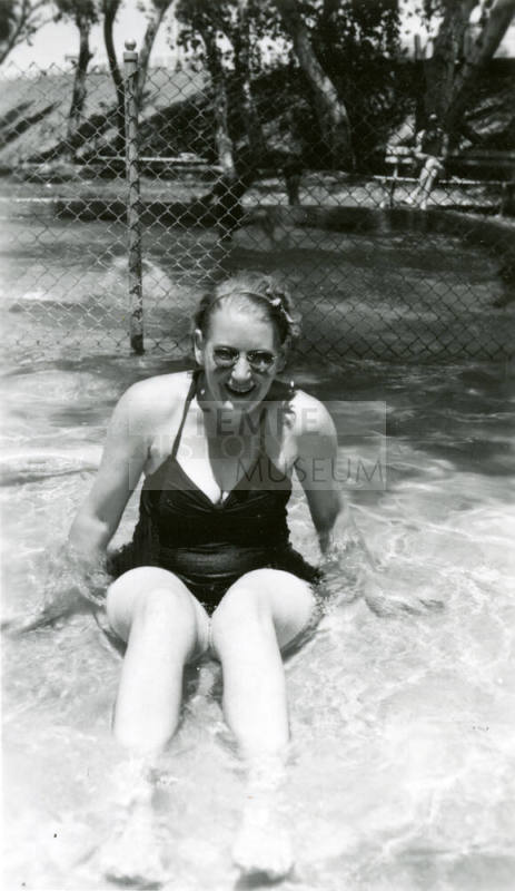 Lucile Hilgeman at Tempe Beach
