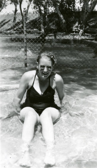 Lucile Hilgeman at Tempe Beach