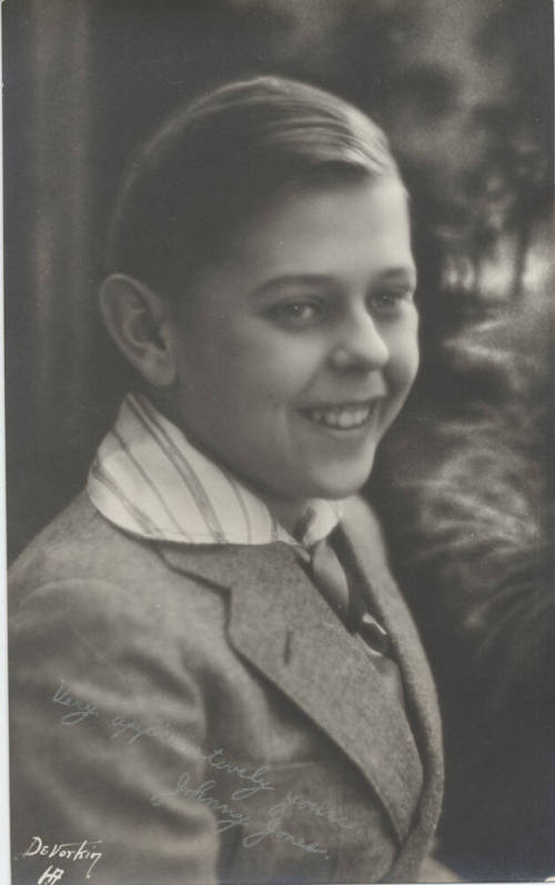 Autograph Portrait of Johnny Jones