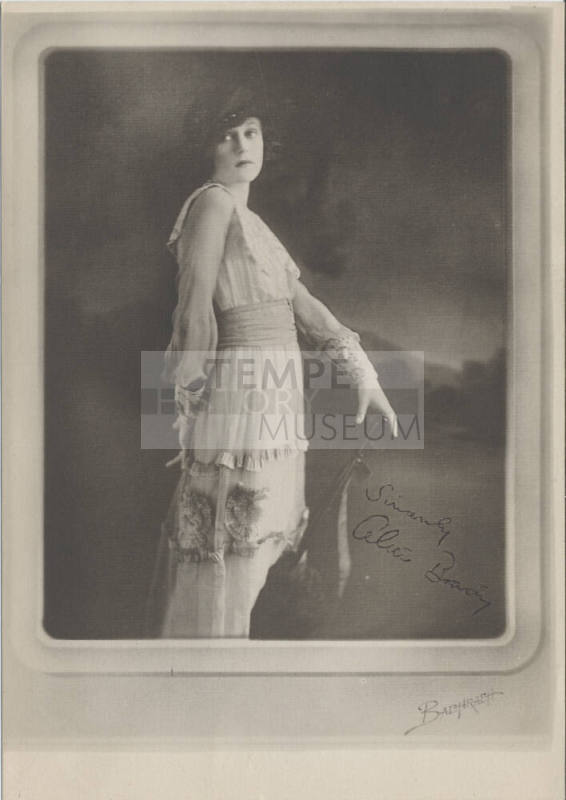 Autograph Portrait of Alice Brady