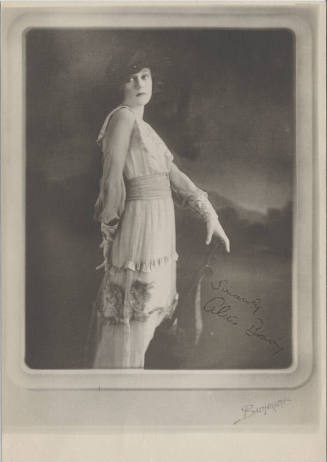 Autograph Portrait of Alice Brady