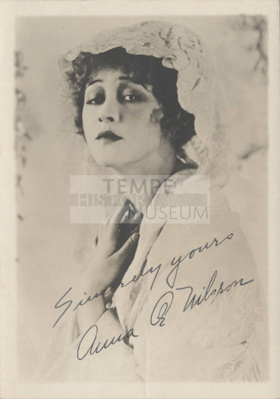 Autograph Portrait of Anna Q. Nilsson
