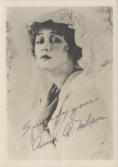 Autograph Portrait of Anna Q. Nilsson