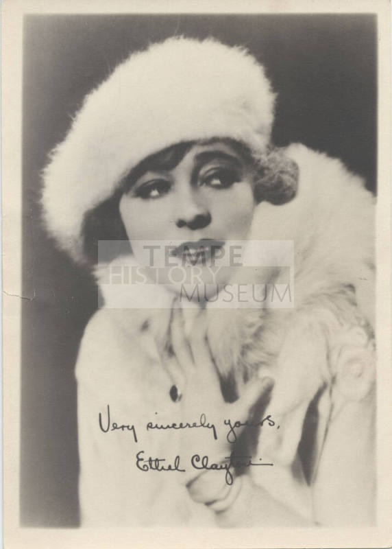 Autograph Portrait of Ethel Clayton