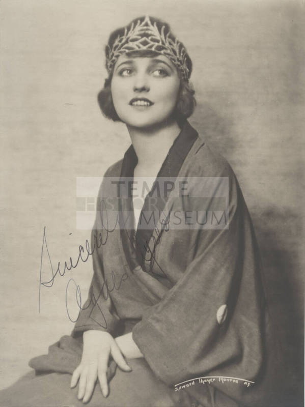 Autograph Portrait of Agnes Ayres