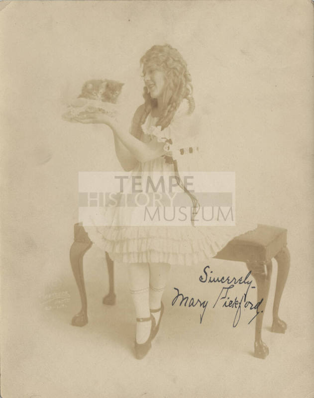 Autograph Portrait of Mary Pickford