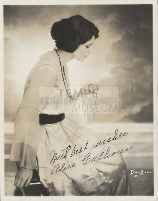 Autograph Portrait of Alice Calhoun