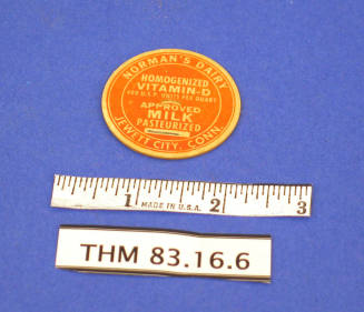 Norman's Dairy milk bottle cap