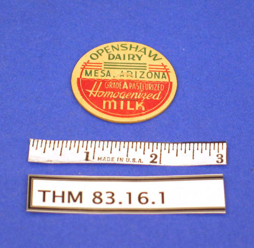 Openshaw Dairy milk bottle cap