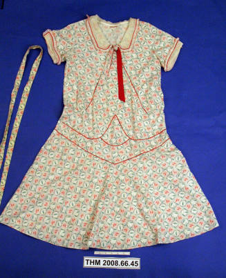 1930s Cotton Print Dress