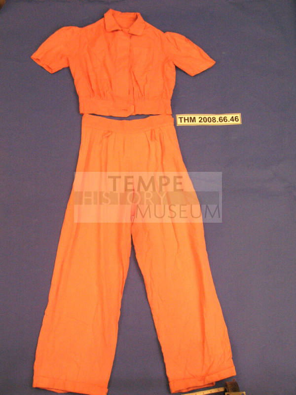 Rose Pink Linen Pantsuit