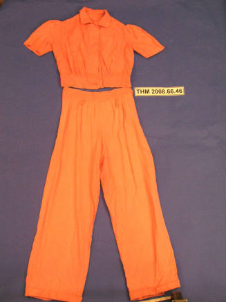 Rose Pink Linen Pantsuit
