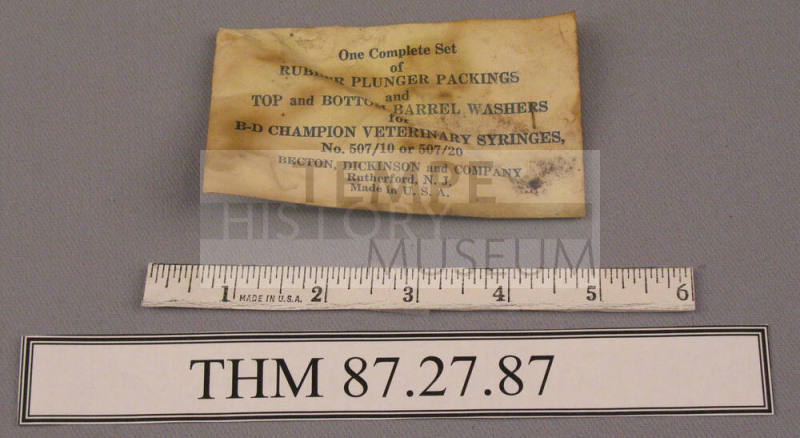 Rubber Plunger Packings With Paper Package (Set)