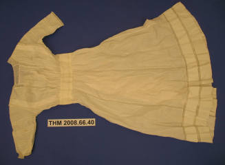 Victorian Ivory Cotton Long Dress