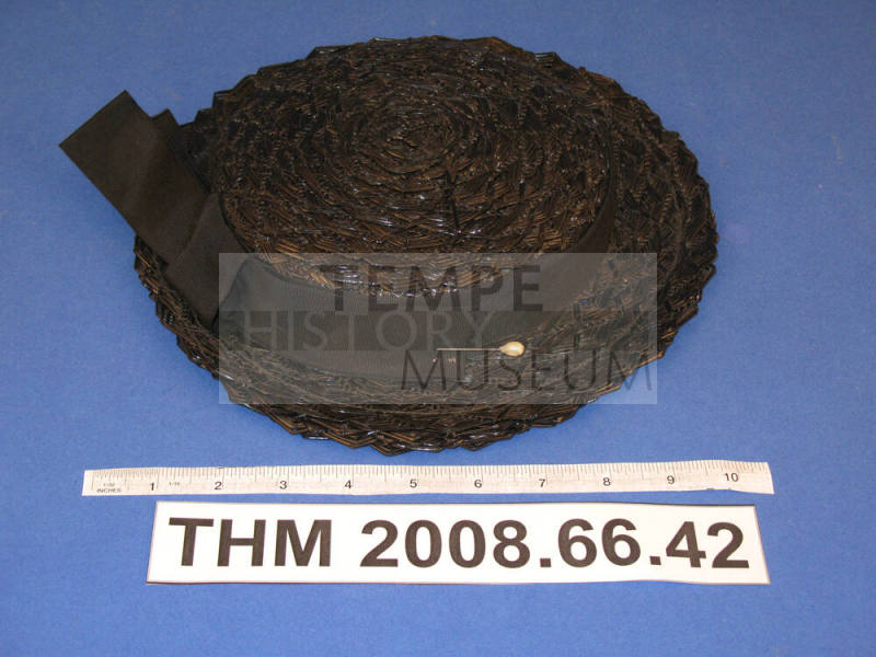 Lady's Black Straw Hat