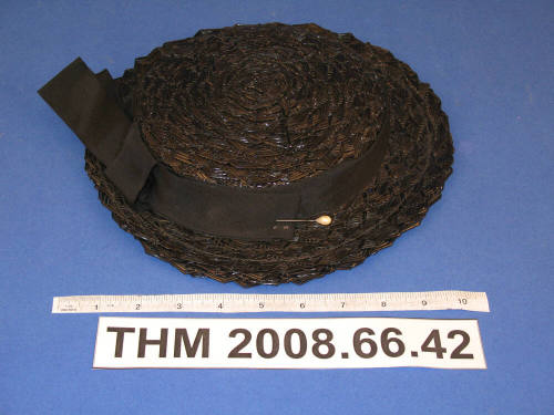 Lady's Black Straw Hat