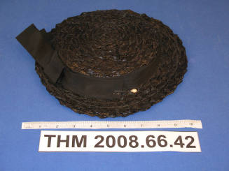 Lady's Black Straw Hat