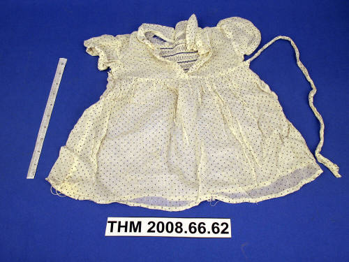 Baby Dress with Blue Polka Dots