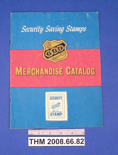 Security Saving Stamps Merchandise Catalog