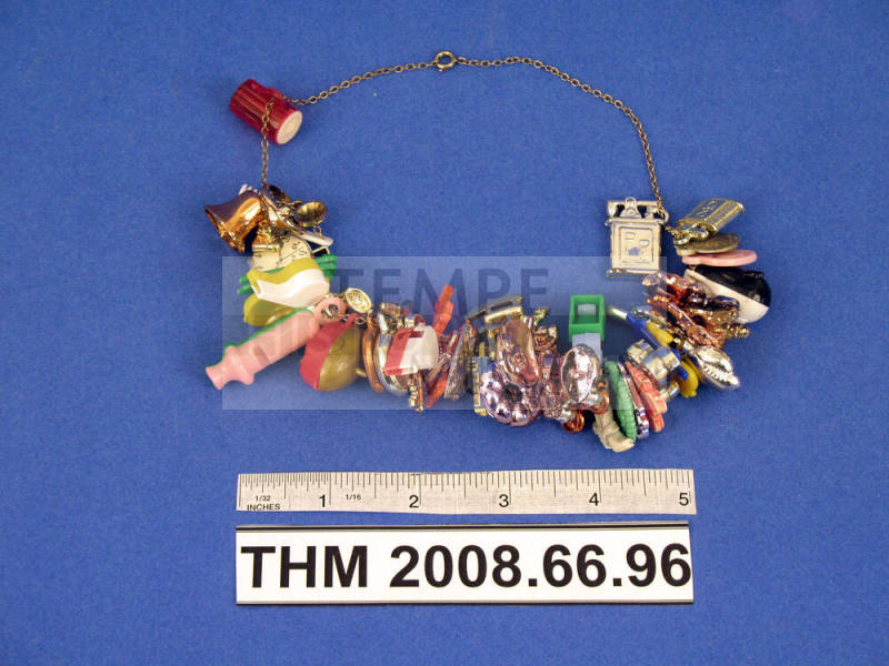 Necklace with 54 Plastic Charms