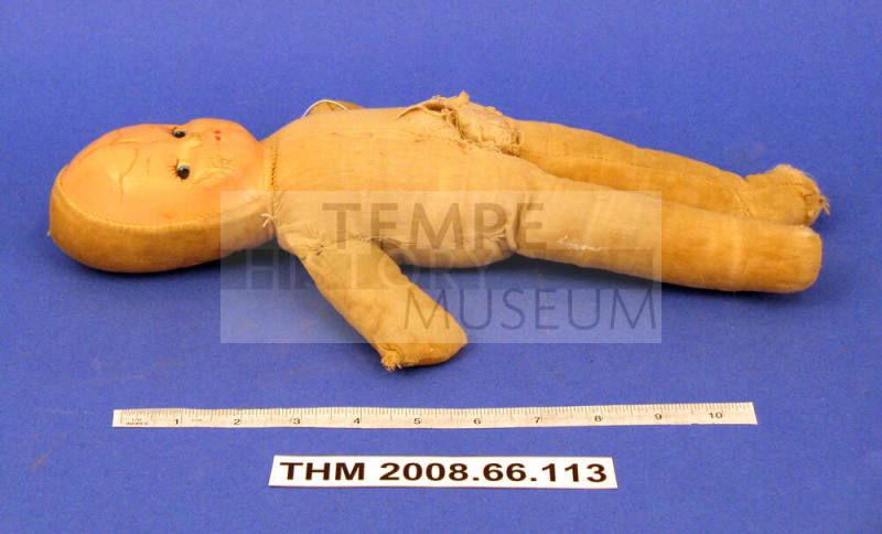 Cloth Doll with Plastic Face