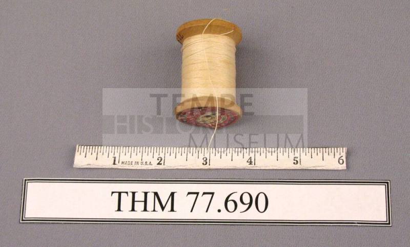 Spool, Wood with Creme Thread