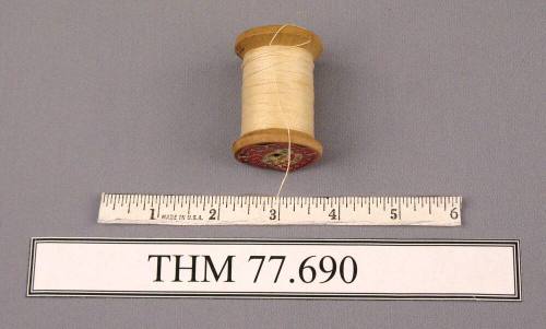 Spool, Wood with Creme Thread