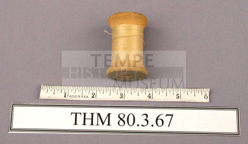 Spool,Wood with Creme Thread