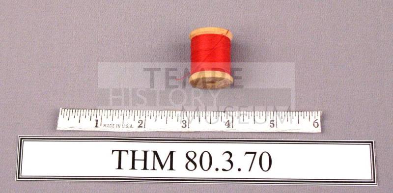 Spool, Wood with Red Thread